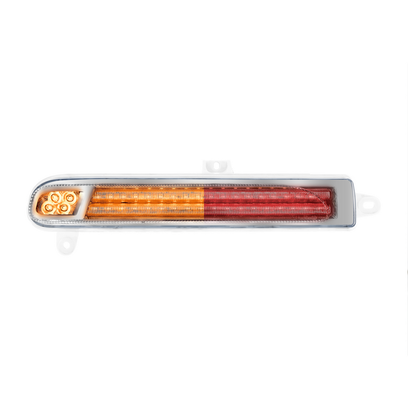 United Pacific Double Fury 78 LED Turn Signal Light For 2008-2024 Peterbilt 389-Amber & Red,Driver 36235