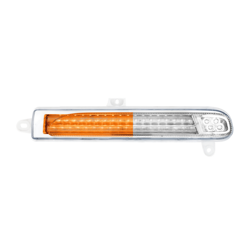 United Pacific Double Fury 78 LED Turn Signal Light For 2008-2024 Peterbilt 389-Amber & White,Passenger 36238