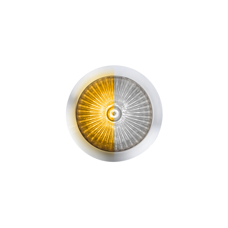 United Pacific Double Fury 4 LED Dual Function 1-1/8" Spike Light-Amber & White LED 36259