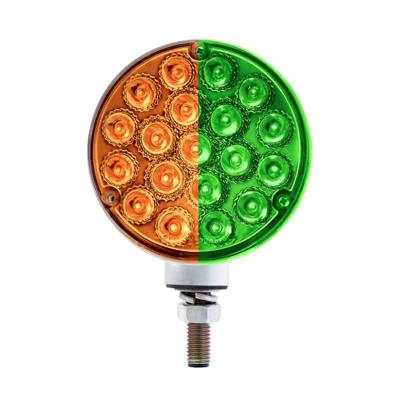 Double Fury 38 LED Reflector Double Face Turn Signal Light-Amber, Red, & Green LED