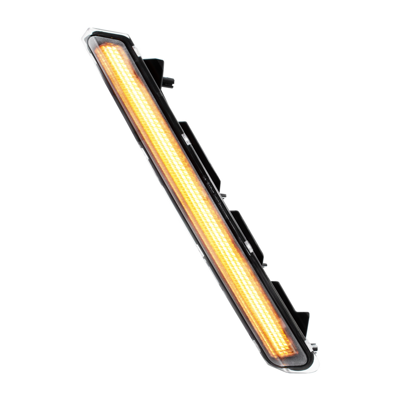 United Pacific 48 LED Competition Series Fender Turn Signal Light For 2022-2026 Kenworth T680-Amber LED/Clear Lens, Driver 36276