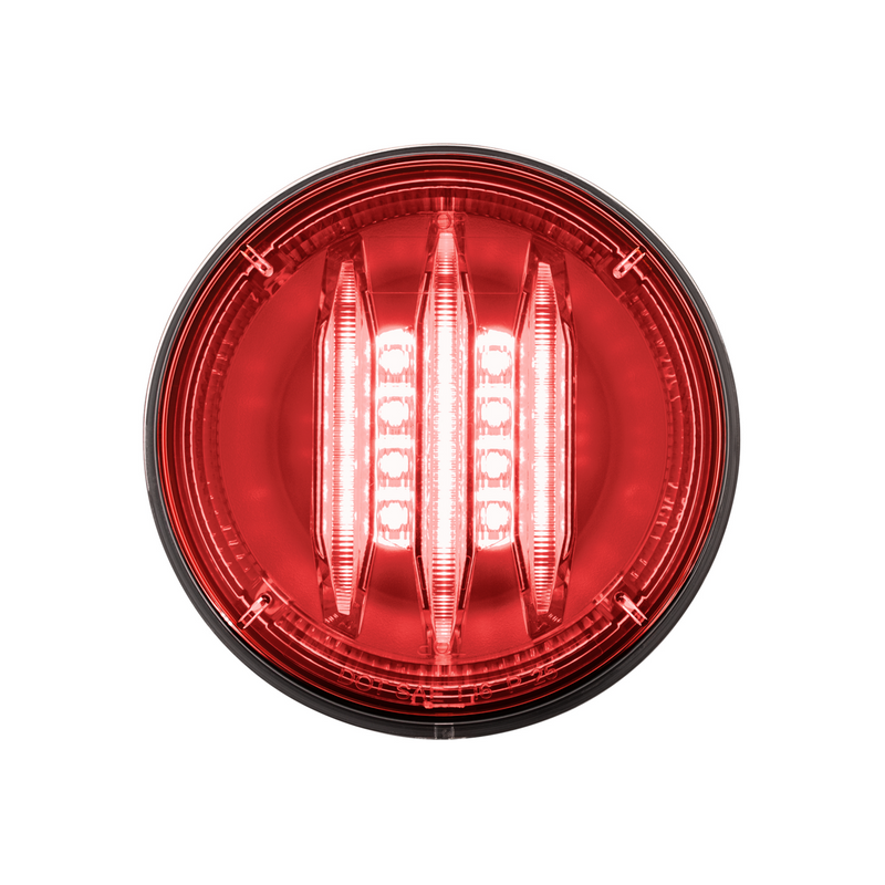 United Pacific Saber 29 LED 4" Round Stop, Turn & Tail Light-Red LED/Red Lens 36287