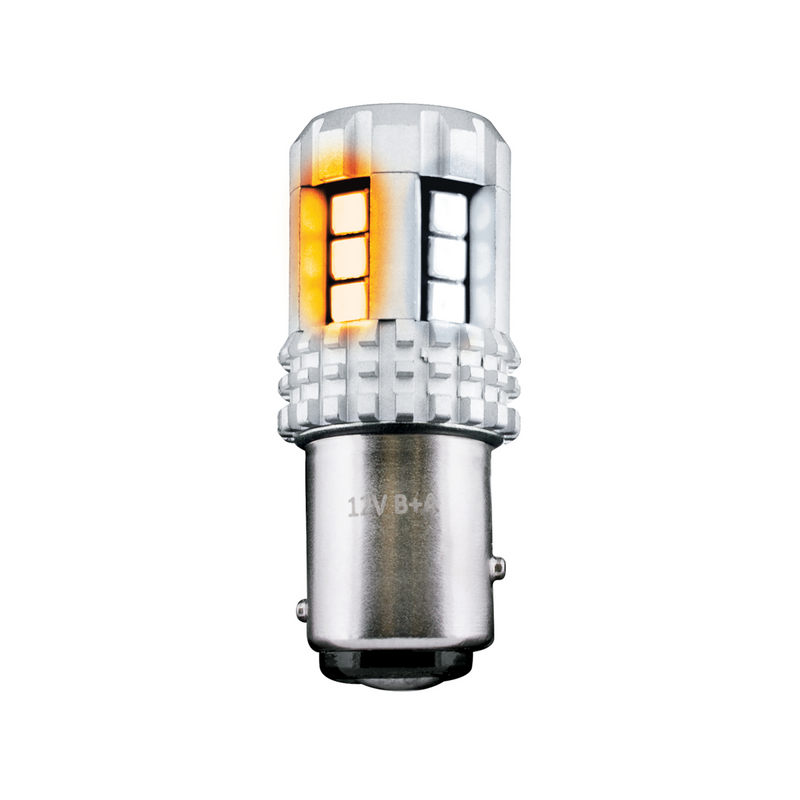United Pacific 360-Degree Double Fury High Power 18 LED 1157 Bulb-Amber & White LED 36296