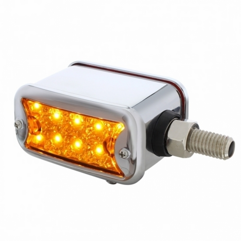 United Pacific 20 LED Dual Function Reflector Double Face Light W/Bezel Horizontal Mount -Amber & Red LED/Amber & Red Lens 36421
