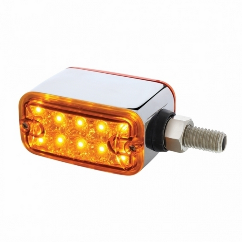United Pacific 20 LED Dual Function Reflector Double Face Light Horizontal Mount -Amber & Red LED/Amber & Red Lens 36422