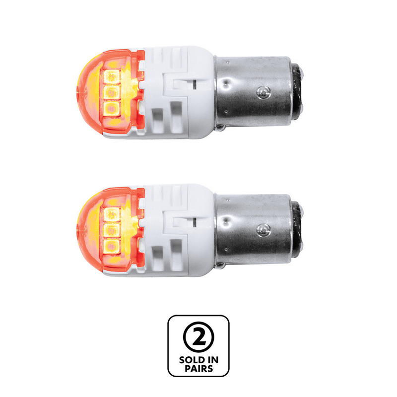 United Pacific High Power 6 LED 1157 Bulb-Amber (Pair) 36427