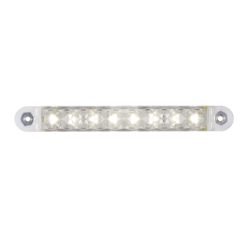 United Pacific 5" 8 White LED Light Strip With 2-Wire Connection 36448