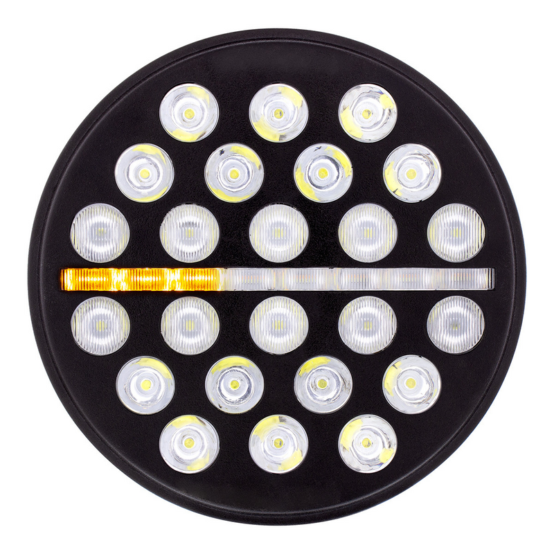 United Pacific ULTRALIT 24 High Power LED 7" Headlight With Dual Color LED Position Light Bar 36452