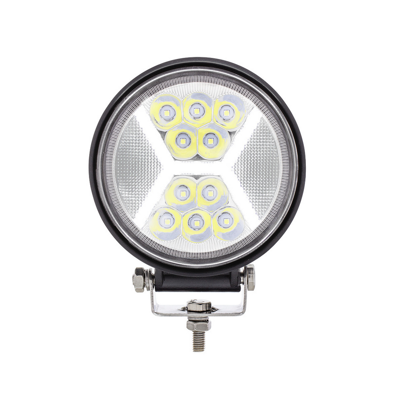 United Pacific 4.5" 24 High Power LED Work Light With "X" White Light Guide 36457