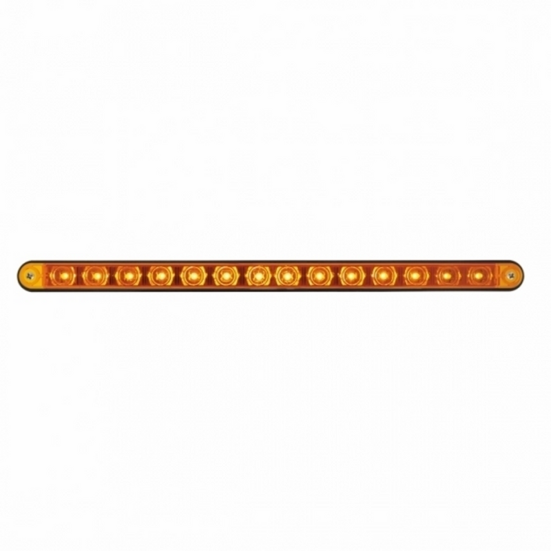 United Pacific 14 LED 12" Light Bar With Black Housing Amber LED/Amber Lens 36484