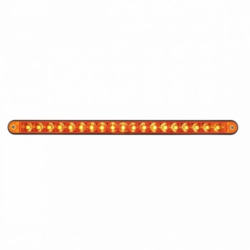 United Pacific 19 LED 12" Reflector Light Bar With Black Housing Amber LED/Amber Lens 36488