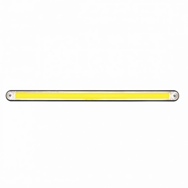 United Pacific 24 LED 12" GloLight Bar With Black Housing Amber LED/Clear Lens 36494