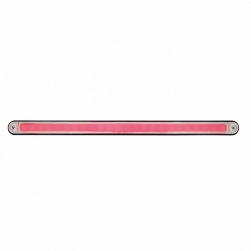 United Pacific 24 LED 12" GloLight Bar With Black Housing Red LED/Clear Lens 36495