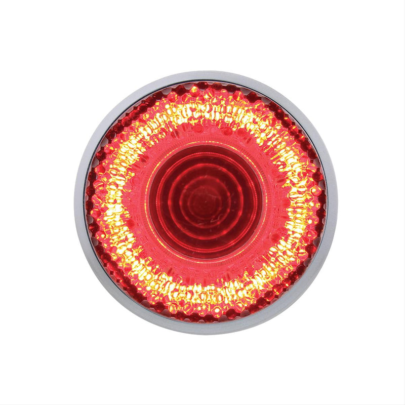 United Pacific 4" Round Mirage Stop/Turn/Tail Light (Red/Clear)