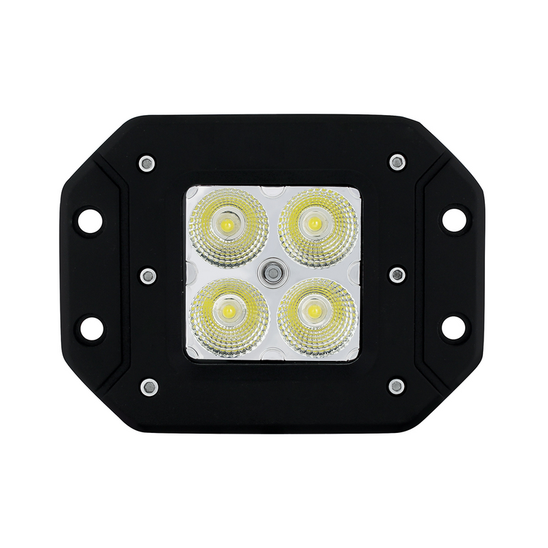United Pacific 4 High Power LED Flange Mount Work Light Flood Light 36535