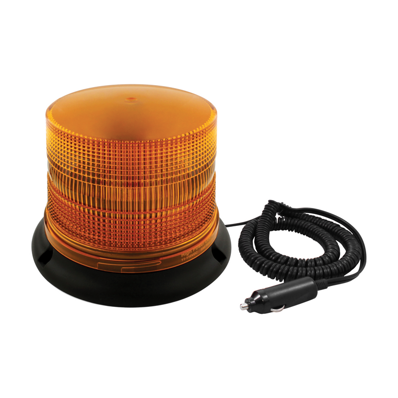 United Pacific 3 High Power LED 5" Round Beacon Light Magnet Mount 36537