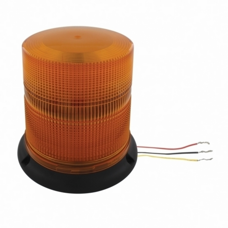 United Pacific 3 High Power LED 6" Round Beacon Light Permanent Mount 36540