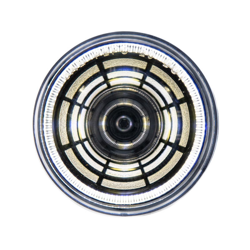 United Pacific 4 LED 2" Round Abyss Light (Clearance/Marker) White LED/Clear Lens 36578