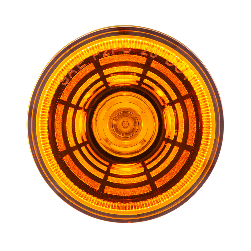 United Pacific 4 LED 2.5" Round Abyss Light (Clearance/Marker) Amber LED/Amber Lens 36579