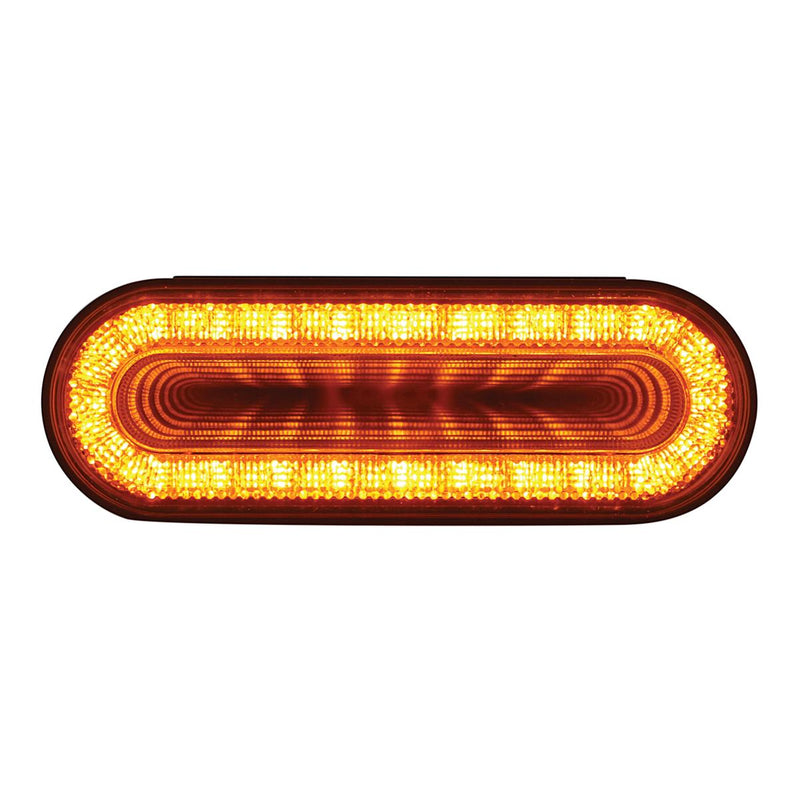 United Pacific 6" Oval Mirage Turn Signal Light (Amber/Clear)