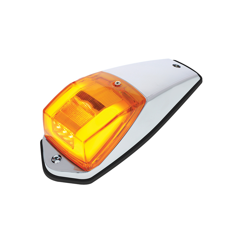 United Pacific 24 LED GloLight Square Cab Light Kit Amber LED/Amber Lens 36677