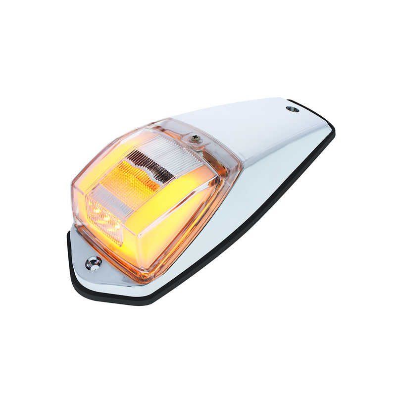 United Pacific 24 LED GloLights Square Cab Light Kit Amber LED/Clear Lens 36678