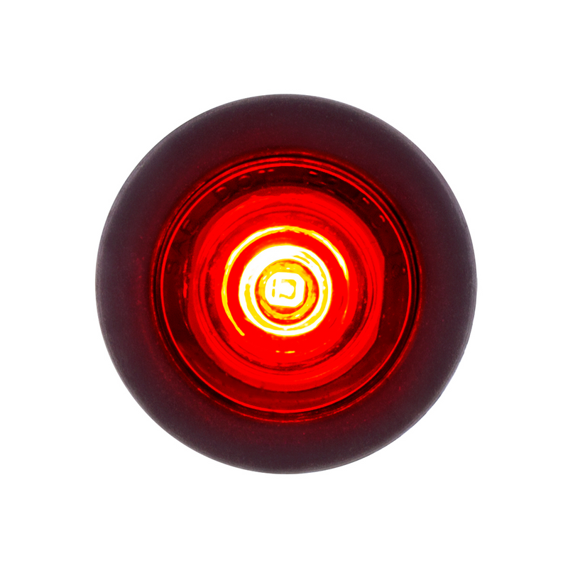 United Pacific 1 LED 3/4" Mini Clearance Light Red LED With Red Lens With Rubber Grommet (Bulk) 36744B