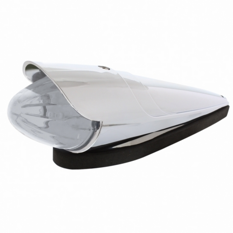 United Pacific 19 LED Watermelon Grakon 1000 Style Cab Light Kit With Visor Amber LED/Clear Lens 36752