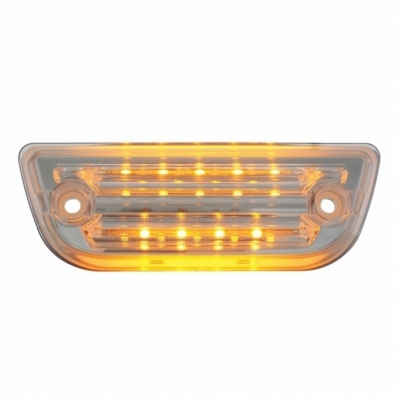 United Pacific 9 LED Cab Light For Peterbilt 579 & Kenworth T680/T770/T880 Amber LED/Clear Lens 36780