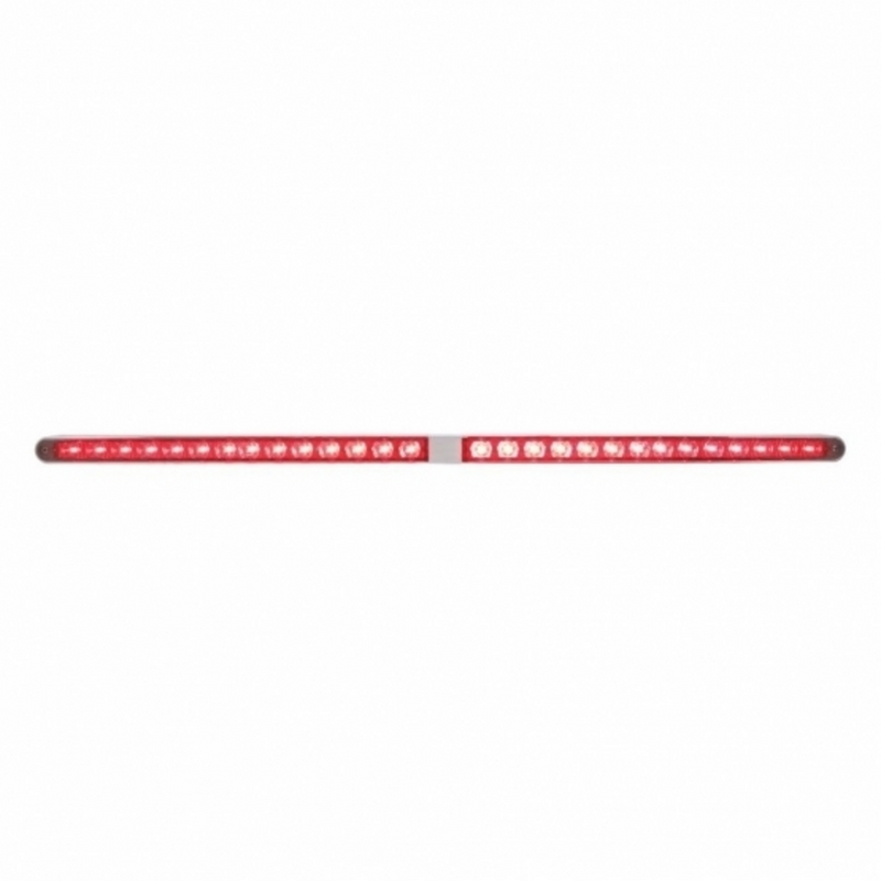United Pacific Dual 14 LED 12" Light Bars With Bezel Red LED/Red Lens 36788