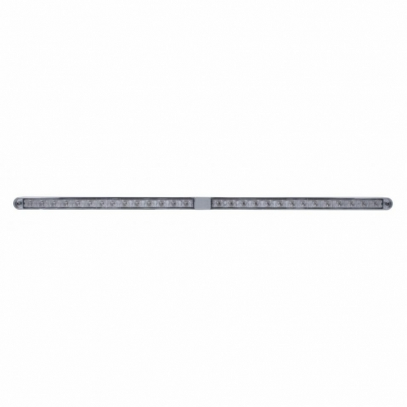 United Pacific Dual 14 LED 12" Light Bars With Bezel Amber LED/Clear Lens 36789
