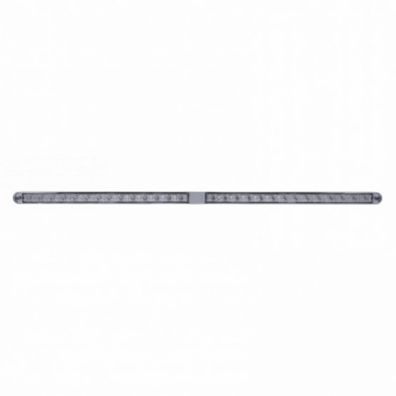 United Pacific Dual 14 LED 12" Light Bars With Bezel Red LED/Clear Lens 36790