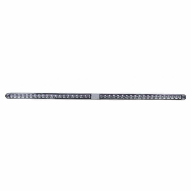 United Pacific Dual 14 LED 12" Reflector Light Bars With Bezel Amber LED/Clear Lens 36798