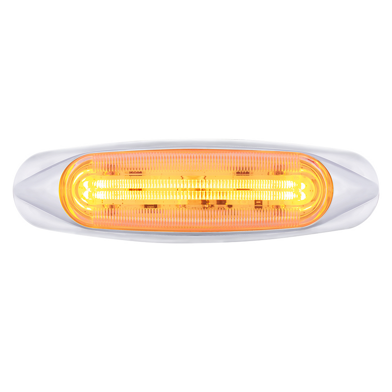 United Pacific 4 LED LIGHTTRACK Light (Clearance/Marker) Amber LED/Clear Lens 36817