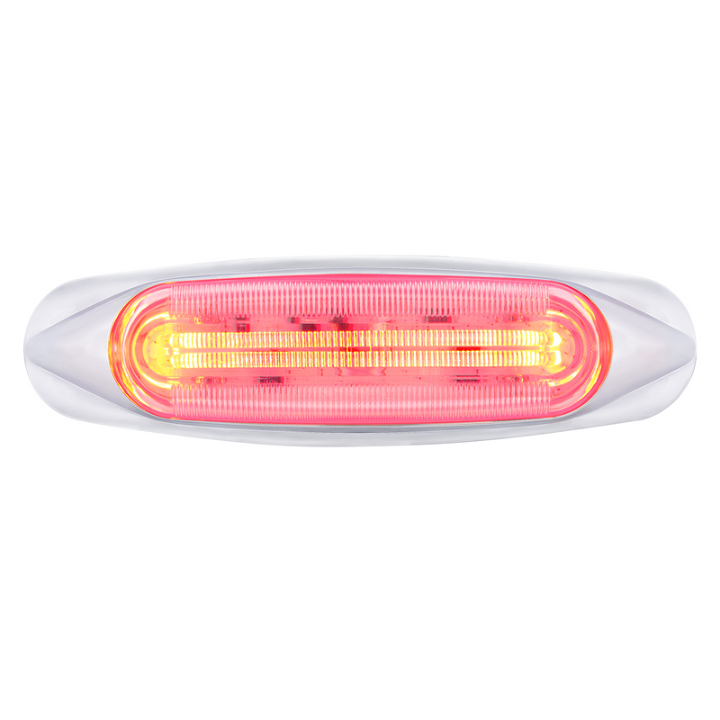 United Pacific 4 LED LIGHTTRACK Light (Clearance/Marker) Red LED/Clear Lens 36818