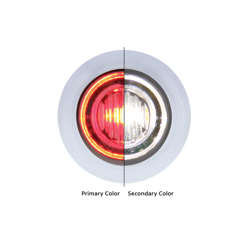 United Pacific 3 LED 3/4" Mini Double Fury Light (Clearance/Marker) Red LED/White LED 36841
