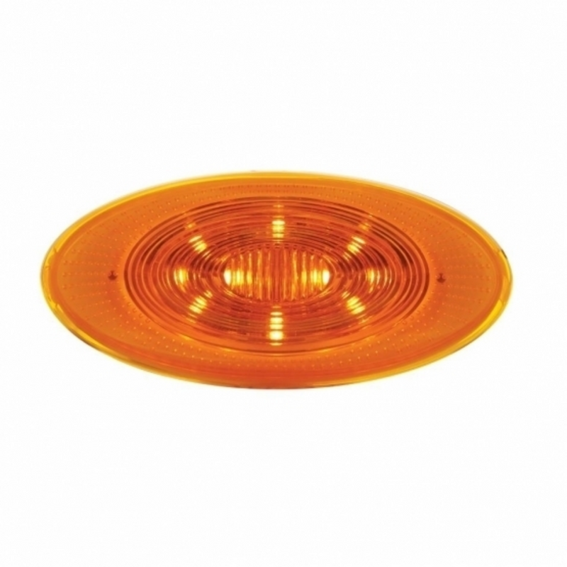 United Pacific 10 LED Fender Parking & Turn Signal Light For Peterbilt 386 (2006-2014) & 387 (2006-2010)-Amber LED/Amber Lens 36873