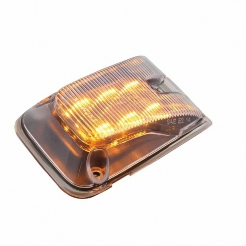United Pacific 6 LED Door Side Indicator Light For 1998-2024 Volvo VNL Amber LED/Clear Lens 36884