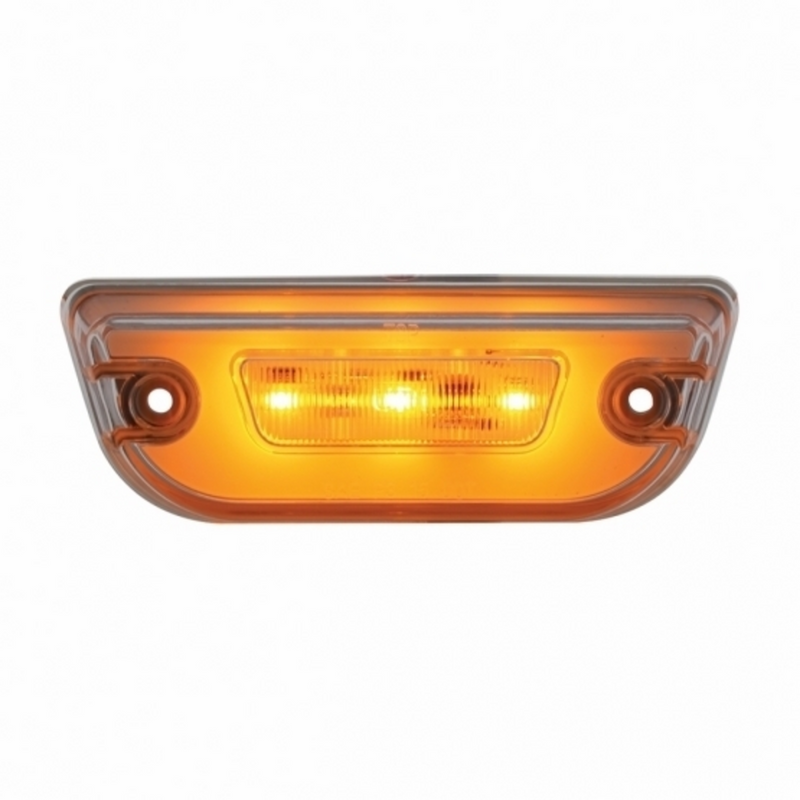 United Pacific 11 LED GloLight Cab Light For Peterbilt 579 & Kenworth T680/T770/T880 Amber LED/Clear Lens 36892