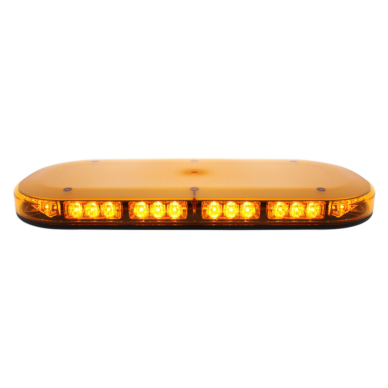 United Pacific 42 High Power LED Micro Warning Light Bar With Amber Lens Magnet Mount 36936