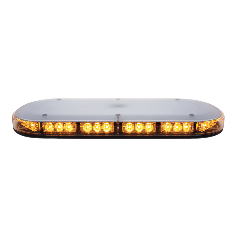 United Pacific 42 High Power LED Micro Warning Light Bar With Clear Lens Magnet Mount 36937