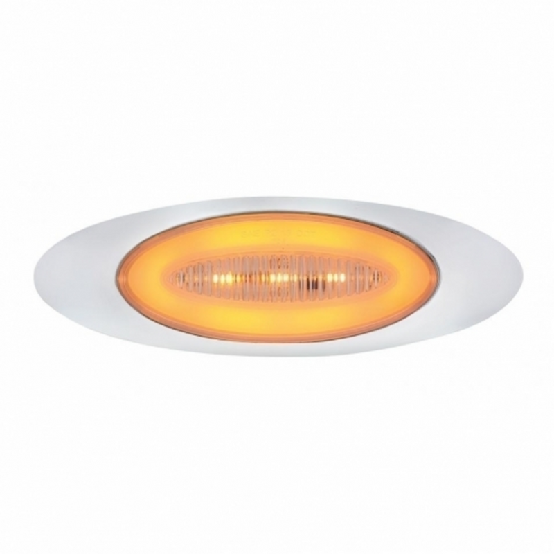United Pacific 13 LED M1 Millennium GloLight (Clearance/Marker) Amber LED/Clear Lens 36990