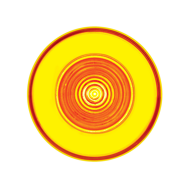 United Pacific 9 LED 2.5" Round GloLight (Clearance/Marker) Amber LED/Amber Lens 37016