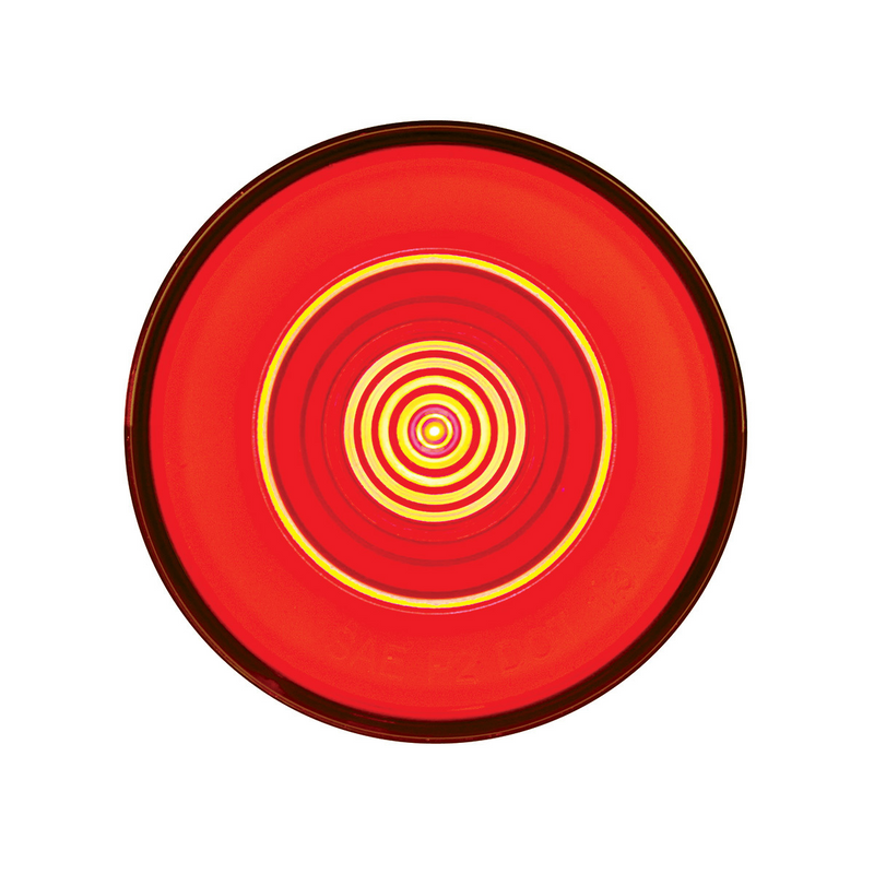 United Pacific 9 LED 2.5" Round GloLight (Clearance/Marker) Red LED/Red Lens (Bulk) 37017B