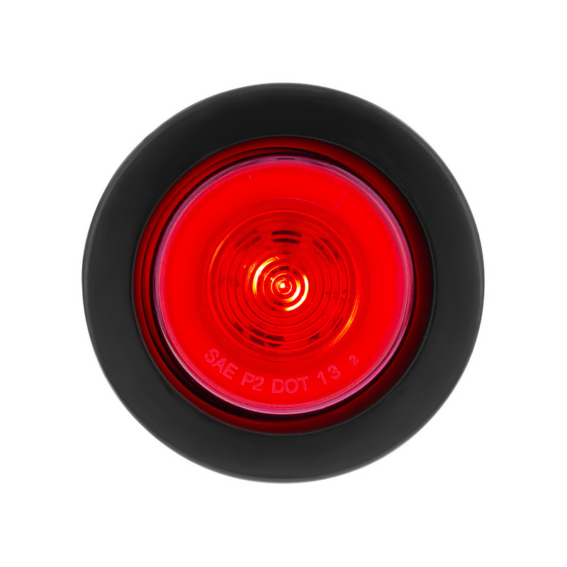 United Pacific 9 LED 2.5" Round GloLight Kit (Clearance/Marker) Red LED/Red Lens 37017BRK