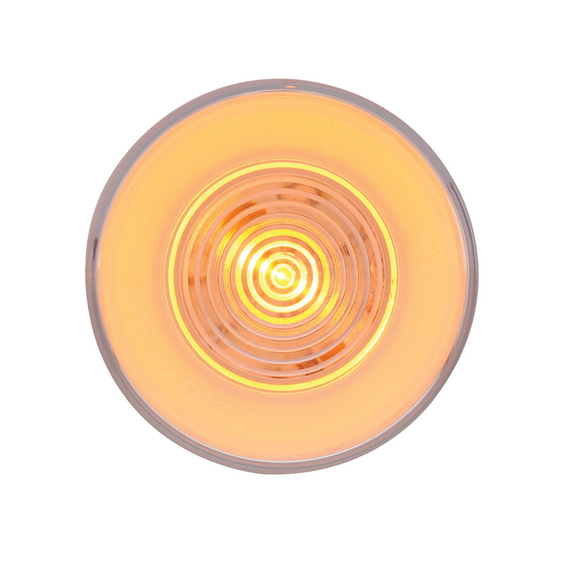 United Pacific 9 LED 2.5" Round GloLight (Clearance/Marker) Amber LED/Clear Lens 37018