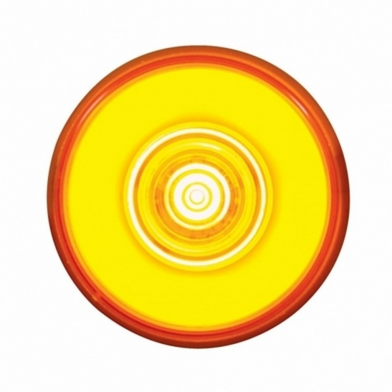 United Pacific 6 LED 2" Round GloLight (Clearance/Marker) Amber LED/Amber Lens (Bulk) 37035B