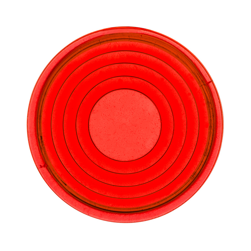 United Pacific Round Map Light Lens For 2006+ Peterbilt Red 37061