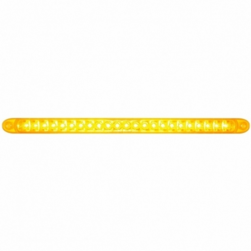 United Pacific 23 SMD LED 17-1/4" Reflector Turn Signal Light Bar Only Amber LED/Amber Lens 37089