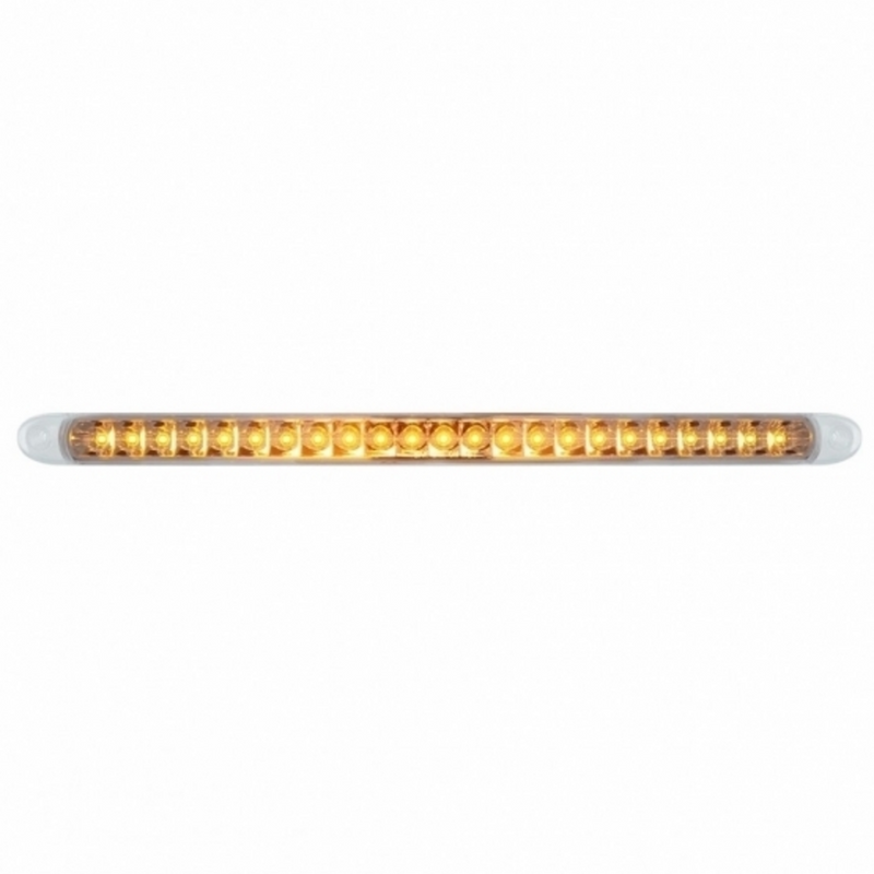 United Pacific 23 SMD LED 17-1/4" Reflector Turn Signal Light Bar Only Amber LED/Clear Lens 37091